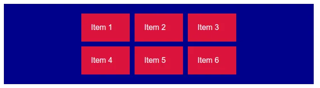 Contoh Grid Justify Center
