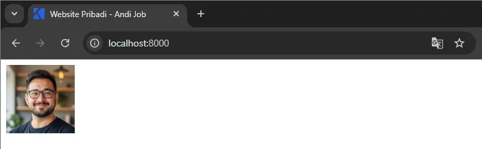Foto profil website pribadi