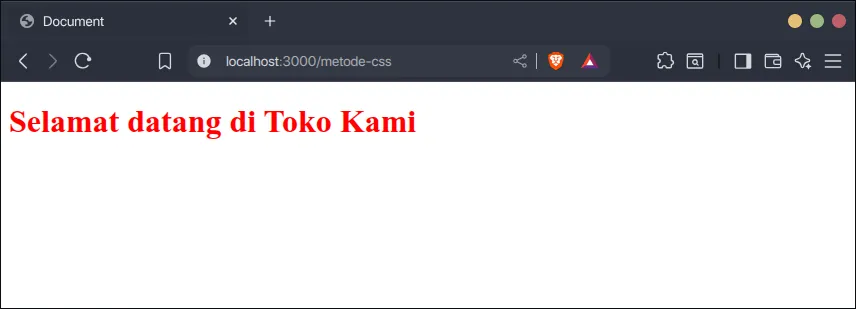 Hasil Prioritas Metode CSS
