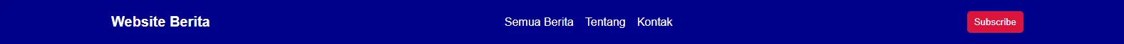 Navbar Website Berita